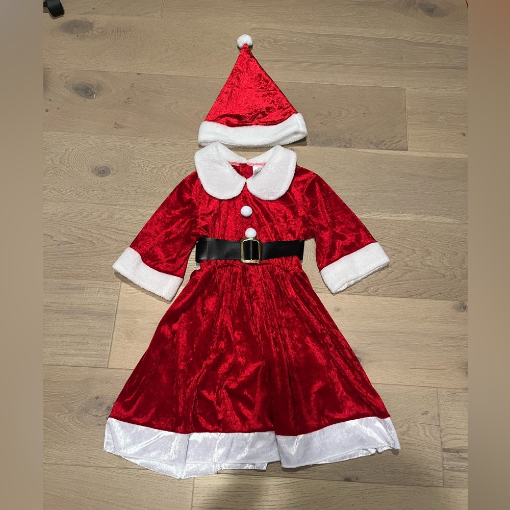 Kids Mrs. Clause Costume Dress - 7-9 Years